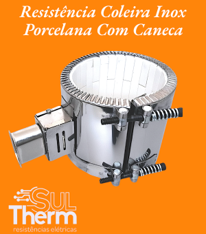 resistência coleira porcelana com caneca